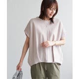 ベージュ | 冷感鹿の子センターシームタックプルオーバー | ikka