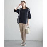 異素材切り替えサイドリボンプルオーバー | ikka  | 詳細画像15 