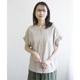 シアサッカー2WAY袖タックプルオーバー | ikka  | 詳細画像8 