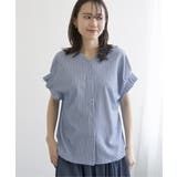 シアサッカー2WAY袖タックプルオーバー | ikka  | 詳細画像31 