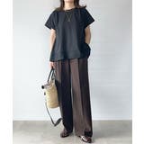 【お得だ値】Aライン裾切り替えカットソー | ikka  | 詳細画像2 