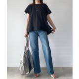 【お得だ値】Aライン裾切り替えカットソー | ikka  | 詳細画像3 