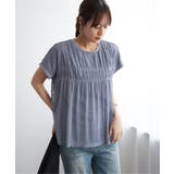 ストライプチュール2WAYプルオーバー | ikka  | 詳細画像1 