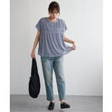 ストライプチュール2WAYプルオーバー | ikka  | 詳細画像4 