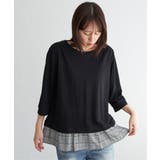 【接触冷感】冷感裾レイヤードプルオーバー  | ikka  | 詳細画像3 