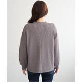 ラメワッフル裾リングドットプルオーバー | ikka  | 詳細画像12 