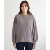 ラメワッフル裾リングドットプルオーバー | ikka  | 詳細画像13 