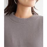 ラメワッフル裾リングドットプルオーバー | ikka  | 詳細画像17 