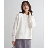 オフホワイト | アートジャガードラグランプルオーバー | ikka 