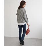 カットジャガード裾レイヤープルオーバー | ikka  | 詳細画像8 