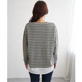 カットジャガード裾レイヤープルオーバー | ikka  | 詳細画像16 