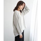 カットジャガード裾レイヤープルオーバー | ikka  | 詳細画像2 