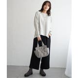 カットジャガード裾レイヤープルオーバー | ikka  | 詳細画像4 