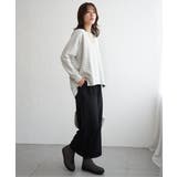 カットジャガード裾レイヤープルオーバー | ikka  | 詳細画像5 