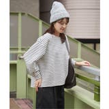 オフホワイト | リップル裾タック長袖プルオーバー | ikka 