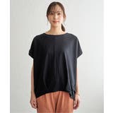 【接触冷感】鹿の子センターシームタックプルオーバー | ikka  | 詳細画像33 
