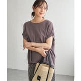 コーヒー | 【接触冷感】鹿の子センターシームタックプルオーバー | ikka 