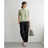 幾何学柄ジャカード半袖プルオーバー 【親子コーデ】  | ikka  | 詳細画像20 