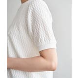 幾何学柄ジャカード半袖プルオーバー 【親子コーデ】  | ikka  | 詳細画像35 