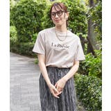 【接触冷感】裾レイヤードプリントTシャツ | ikka | 詳細画像4