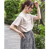 【接触冷感】裾レイヤードプリントTシャツ | ikka | 詳細画像5