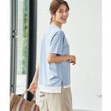 【接触冷感】裾レイヤードプリントTシャツ | ikka | 詳細画像11