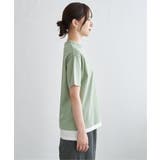 【接触冷感】裾レイヤードプリントTシャツ | ikka | 詳細画像28