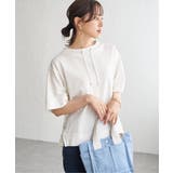 オフホワイト | 【接触冷感】鹿の子スピンドルプルオーバー | ikka 