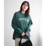 グリーン | 裏毛ロゴフォトスウェット | ikka 