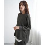 GOKU楽カットソー フェイクスエード裾スリットプルオーバー | ikka  | 詳細画像15 