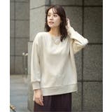 ベージュ | GOKU楽カットソー フェイクスエード裾スリットプルオーバー | ikka 