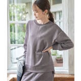 GOKU楽カットソー フェイクスエード裾スリットプルオーバー | ikka  | 詳細画像3 