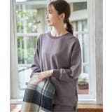 GOKU楽カットソー フェイクスエード裾スリットプルオーバー | ikka  | 詳細画像4 