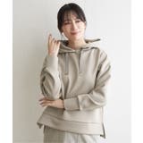 ベージュ | GOKU楽ダンボールニットフードパーカー | ikka 