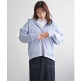 サックスブルー | GOKU楽カノコダンボールパーカ | ikka