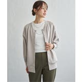 ベージュ | GOKU楽リブダンボールカーディガン | ikka 