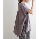 コーヒー | 異素材サイドリボンチュニック | ikka 