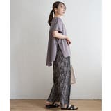 異素材サイドリボンチュニック | ikka  | 詳細画像4 