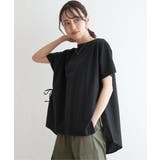 異素材サイドリボンチュニック | ikka  | 詳細画像5 