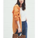 綿ラミーシアーバンドカラーシャツ | ikka | 詳細画像24