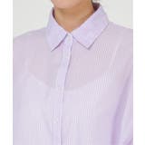 ストライプシャツチュニック | ikka | 詳細画像8