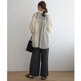 バックシャーリングシアーシャツ | ikka  | 詳細画像14 