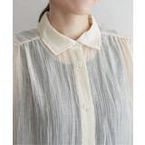 バックシャーリングシアーシャツ | ikka  | 詳細画像21 