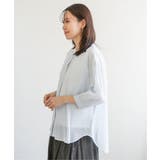 コットン楊柳バンドカラーシャツ | ikka  | 詳細画像23 