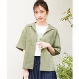 涼やか開襟ポケ付きシャツ | ikka  | 詳細画像3 