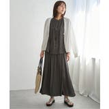 【セットアップ対応】カッセンギャザーフレンチ袖ブラウス | ikka  | 詳細画像11 