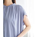 【セットアップ対応】カッセンギャザーフレンチ袖ブラウス | ikka  | 詳細画像26 