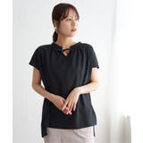 ジョーゼットフレンチスリーブブラウス | ikka  | 詳細画像10 