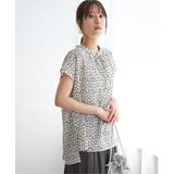 ジョーゼットフレンチスリーブブラウス | ikka  | 詳細画像3 