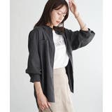 セルロース／デニムポケ付きシャツ | ikka  | 詳細画像8 